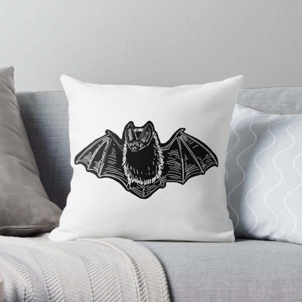 Batty Bat Throw Pillow
