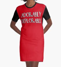 Adorably beklagenswert, Curly Font T-Shirt Kleid