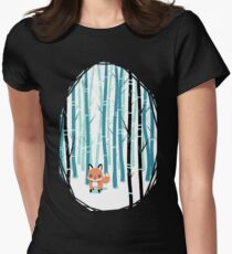 Fox in the Forest Women's Fitted T-Shirt