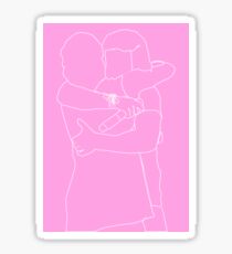 The Lug Outline (Pink) Sticker