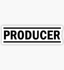 Producer black Sticker