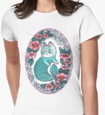 Mermaid kitty Women's Fitted T-Shirt