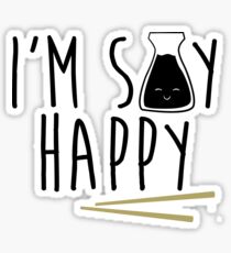 Ich bin Soy Happy - Sojasauce Sticker