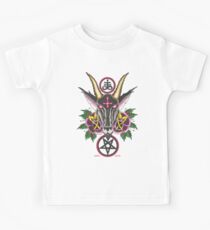 Baphomet Roses - Art By Kev G Kids Tee