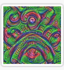 Green #DeepDream Sticker