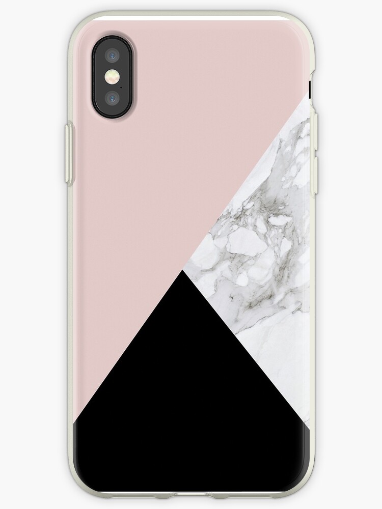 coque iphone xs marbre rose