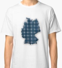 Map of Germany with photovoltaic solar panels. Classic T-Shirt