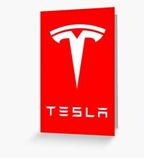 tesla Greeting Card