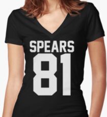 #BRITNEYSPEARS Women's Fitted V-Neck T-Shirt