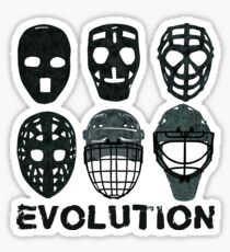 Hockey Goalie Mask Evolution. Sticker