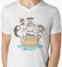 studio ghibli Men's V-Neck T-Shirt