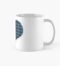 Love heart with photovoltaic solar panels. Mug