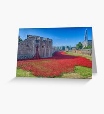 Poppies in the Moat 2 Greeting Card
