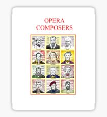 12 Opera Composers Sticker