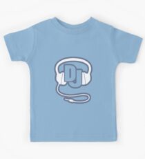 DJ-Kopf-Set einfache Grafik Kinder T-Shirt