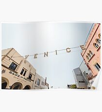 Classic Venice Beach Sign (Color) Poster