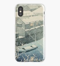 Kawase Hasui - Ochanomizu In Snow (Ochanomizu) iPhone Case/Skin