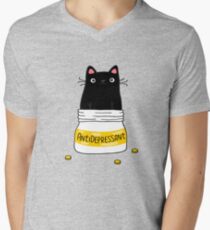 FUR ANTIDEPRESSANT Men's V-Neck T-Shirt