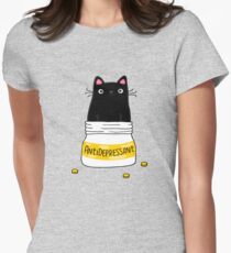 FUR ANTIDEPRESSANT Women's Fitted T-Shirt