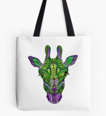 Psychedelic Giraffe Tote Bag