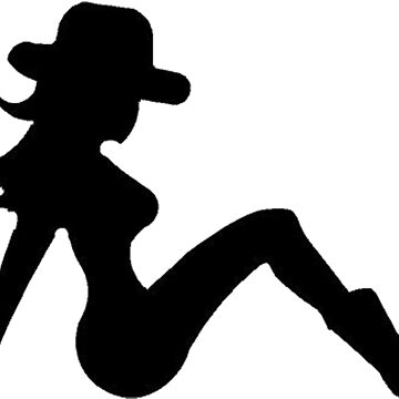 "Cowgirl Mudflap Girl" Poster for Sale by monarchgraphics Redbubble