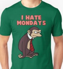 Monday Monkey Lives For The Weekend, Sir. Unisex T-Shirt