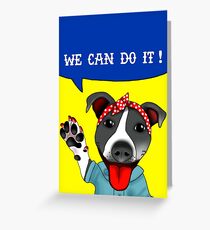 Lu the Riveter! Greeting Card