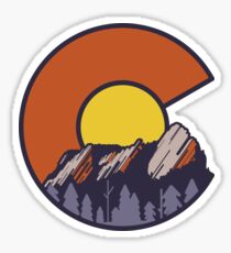 Flatirons Boulder Colorado Sticker