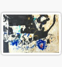 Black and Blue Sticker