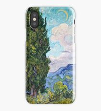 Vincent Van Gogh - Cypresses 1989 iPhone Case/Skin