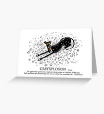 Greyhound Glossary: Greyxplosion Greeting Card