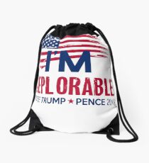I'm Deplorable Drawstring Bag
