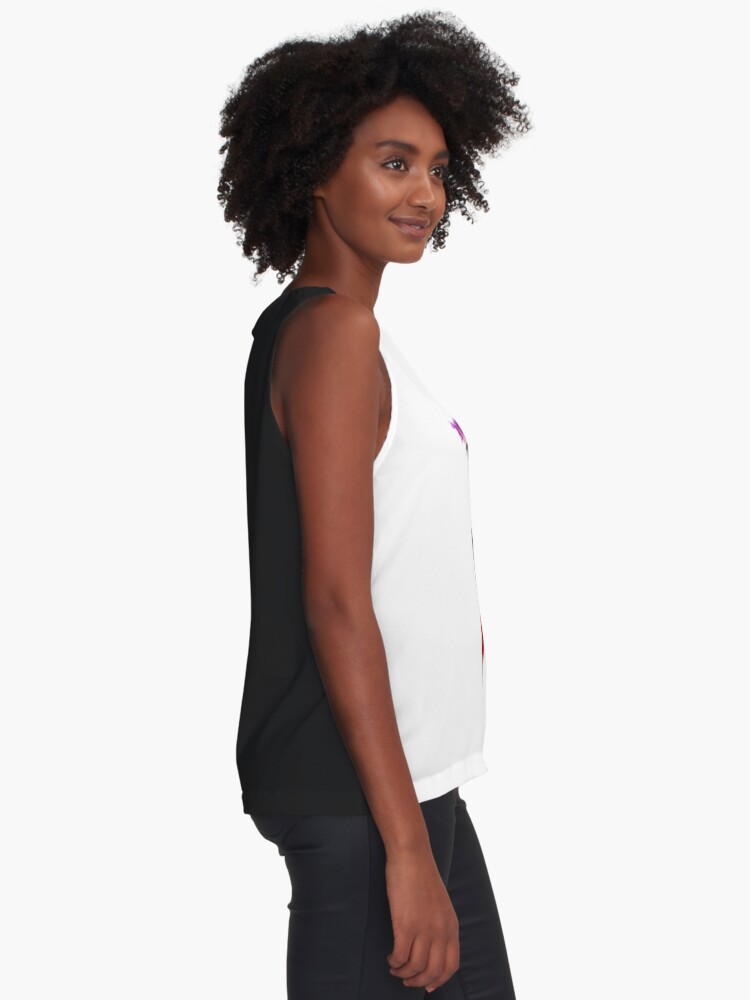 Young Woman Basketball Player 05 Sleeveless Top By Paulrommer