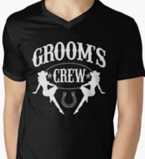 Old West Bachelor Party - Groom's Crew Version Men's V-Neck T-Shirt