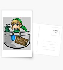 Zelda "Will Cut Grass For Rupees" Postcards