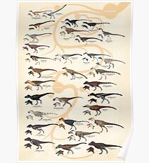 Tyrannosauroid Dinosaurier Poster