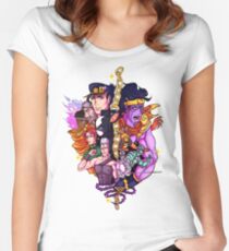 Camiseta entallada de cuello redondo StarDust Crusaders