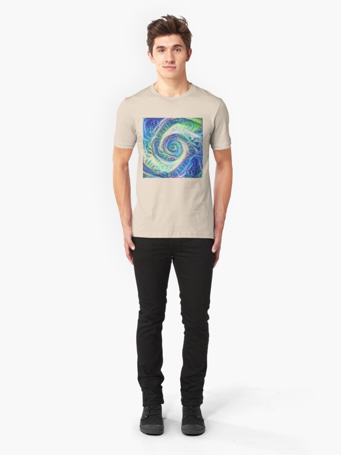 Alternate view of Vortex dragon #DeepDream B Slim Fit T-Shirt
