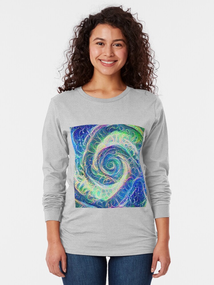 Alternate view of Vortex dragon #DeepDream B Long Sleeve T-Shirt
