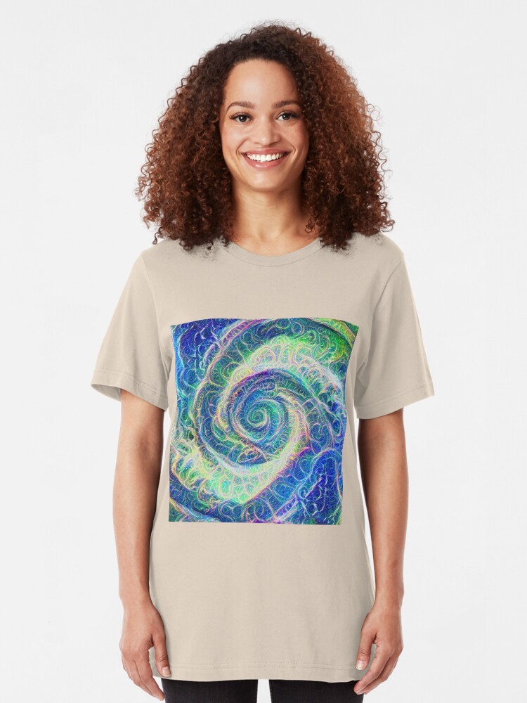 Alternate view of Vortex dragon #DeepDream B Slim Fit T-Shirt