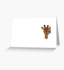 Giraffe Grußkarte