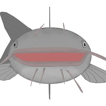 Channel Catfish Fish Head Art Print for Sale by fishfolkart