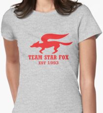 Star Fox Emblem Red Women's Fitted T-Shirt