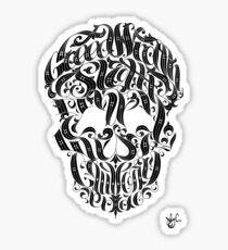 Seven Sins Skull Sticker