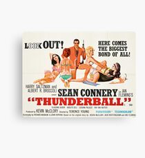 James Bond - Thunderball Movie Poster Canvas Print