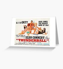 James Bond - Thunderball Movie Poster Greeting Card