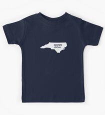 Camiseta para niños Carolina del Norte Grown Local NC