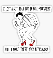 He Sure Does Sticker
