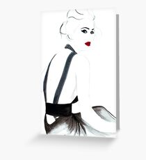 Dramatic in YSL Greeting Card