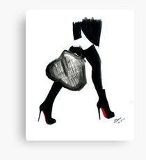 I Love Louboutin Canvas Print